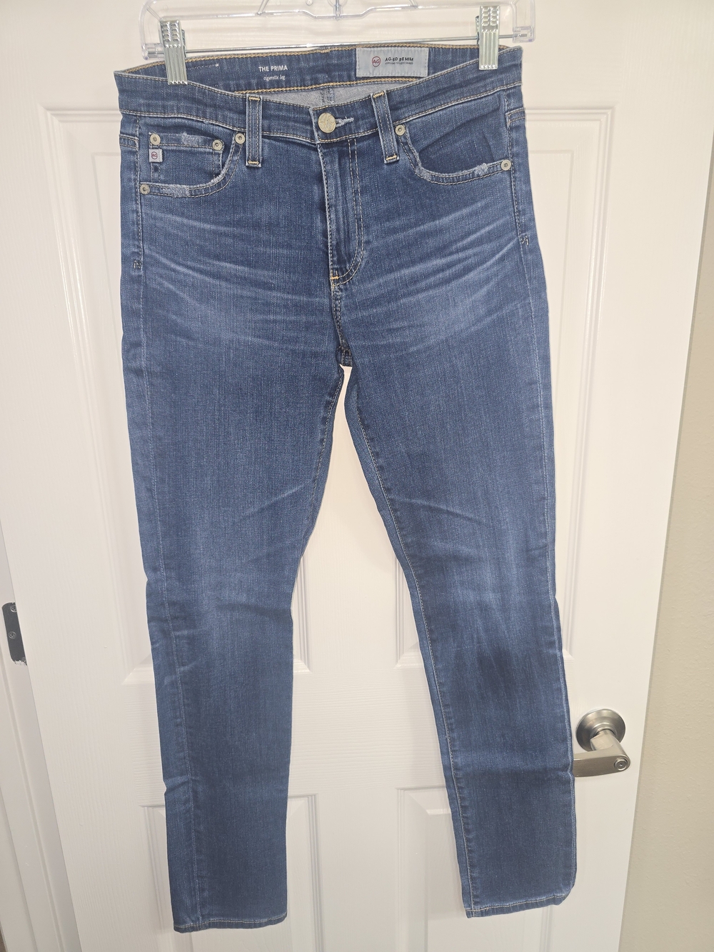 AG Adriano Goldschmied Women’s PRIMA Cigarette Leg Jeans in Medium Blue
